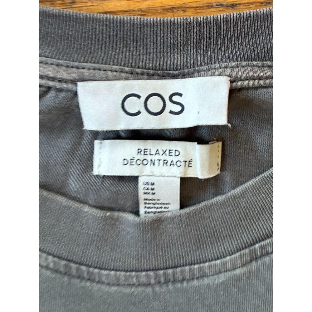 COS Gray Relaxed T Shirt Tee Top   Women's Size Medium - Picture 4 of 9